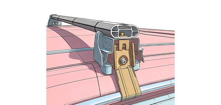 韦帕车顶行李架横杆-WP261 L型钩非贯穿